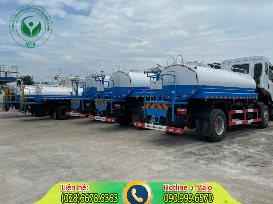 Cho thu&ecirc; xe bồn chở nước sạch