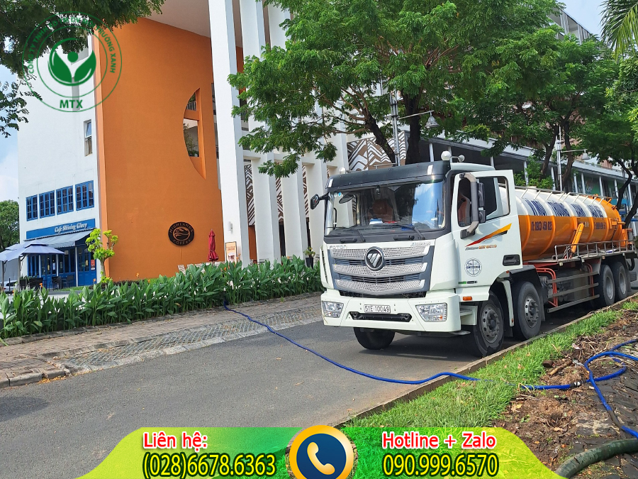 Dịch vụ cho thuê xe hút chất thải quy trình chuyên nghiệp